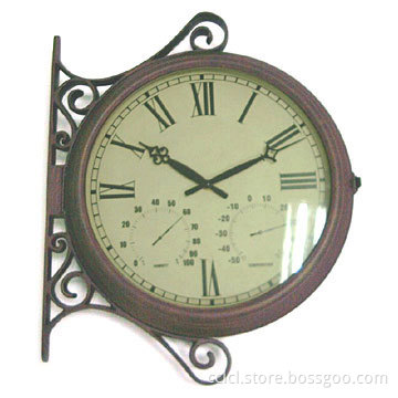 15&quot; Metal Double Wall Clock